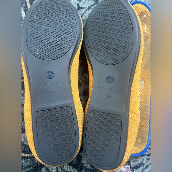 Rothy's The Flat Slip On Ballet Flat Round Toe Marigold Women's Sz 9.5 - Picture 4 of 5